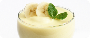 Banana mousse image.